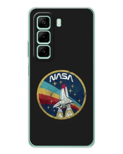 Чехол для Xiaomi Redmi Note 15R с картинкой «NASA — эмблема миссии»