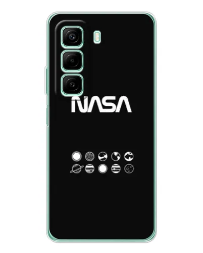 Чехол для Xiaomi Redmi Note 15R с картинкой «NASA — технический принт»