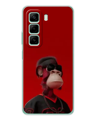 Чехол для Xiaomi Redmi Note 15R с картинкой «Bored Ape в красном» Чехол для Xiaomi Redmi Note 15R с картинкой «Bored Ape в красном»