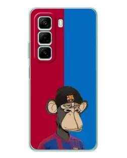 Чехол для Xiaomi Redmi Note 15R с картинкой «Bored Ape — фанат Барсы»