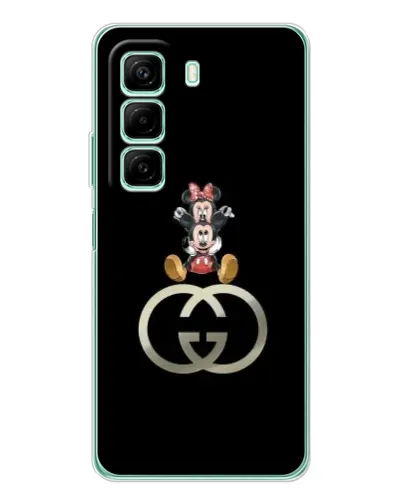 Чехол для Xiaomi Redmi Note 15R с картинкой «Минни Маус на лого»