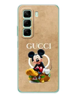 Чехол для Xiaomi Redmi Note 15R с картинкой «Микки Маус Gucci — крафт»