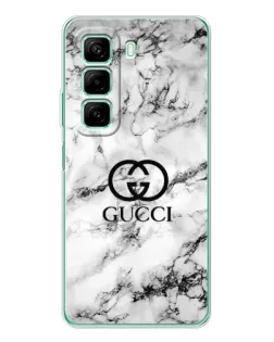 Чехол для Xiaomi Redmi Note 15R с картинкой «Gucci — мраморный шик»