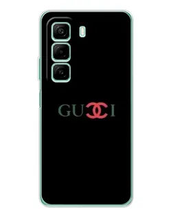 Чехол для Xiaomi Redmi Note 15R с картинкой «Gucci — красный градиент»