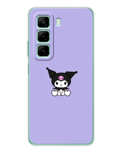 Чехол для Xiaomi Redmi Note 15R с картинкой «Kuromi — фиолетовый минимализм»