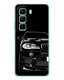 Чехол для Xiaomi Redmi Note 15R с картинкой «Темный силуэт BMW»