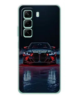 Чехол для Xiaomi Redmi Note 15R с картинкой «BMW на мокрой дороге»