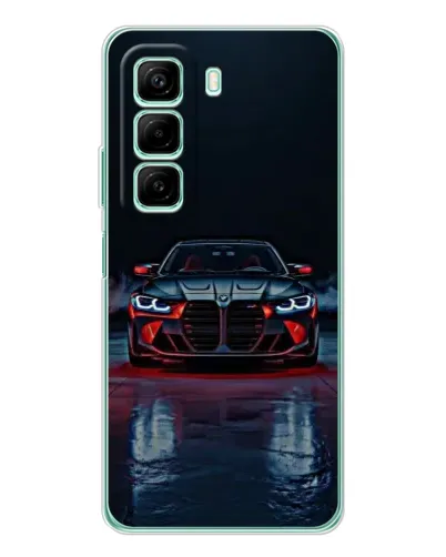 Чехол для Xiaomi Redmi Note 15R с картинкой «BMW на мокрой дороге»