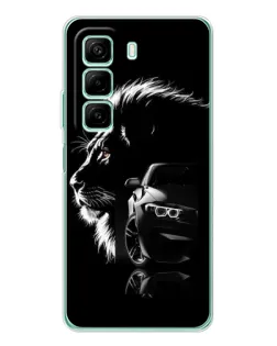 Чехол для Xiaomi Redmi Note 15R с картинкой «BMW и лев»