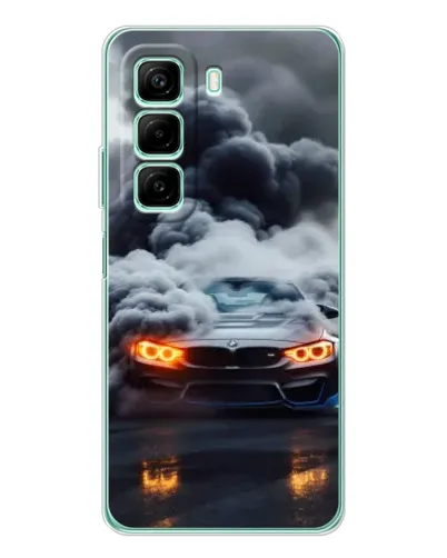 Чехол для Xiaomi Redmi Note 15R с картинкой «BMW в дыму»