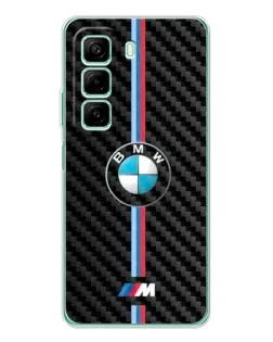Чехол для Xiaomi Redmi Note 15R с картинкой «Эмблема BMW и карбон»