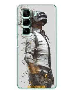 Чехол для Xiaomi Redmi Note 15R с картинкой «PUBG — боец в пыли»