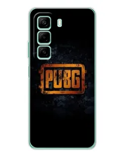 Чехол для Xiaomi Redmi Note 15R с картинкой «PUBG — золотой логотип»