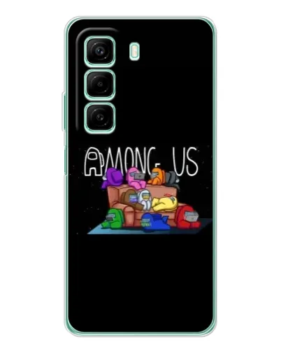 Чехол для Xiaomi Redmi Note 15R с картинкой «Логотип Among Us»