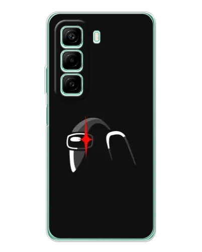 Чехол для Xiaomi Redmi Note 15R с картинкой «Among Us шлем»