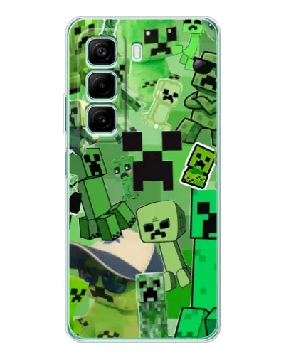 Чехол для Xiaomi Redmi Note 15R с картинкой «Криперы Minecraft» Чехол для Xiaomi Redmi Note 15R с картинкой «Криперы Minecraft»