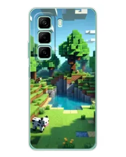 Чехол для Xiaomi Redmi Note 15R с картинкой «Minecraft летний день»
