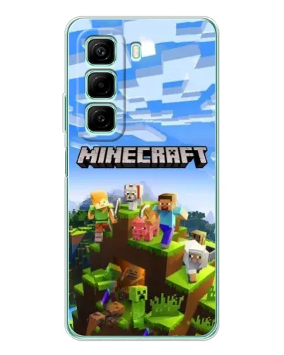 Чехол для Xiaomi Redmi Note 15R с картинкой «Minecraft классический мир» Чехол для Xiaomi Redmi Note 15R с картинкой «Minecraft классический мир»