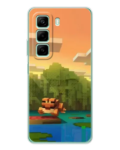 Чехол для Xiaomi Redmi Note 15R с картинкой «Майнкрафт закат солнца» Чехол для Xiaomi Redmi Note 15R с картинкой «Майнкрафт закат солнца»