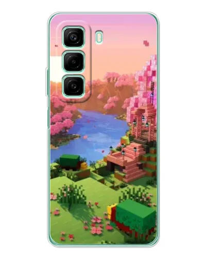 Чехол для Xiaomi Redmi Note 15R с картинкой «Розовое дерево Minecraft» Чехол для Xiaomi Redmi Note 15R с картинкой «Розовое дерево Minecraft»