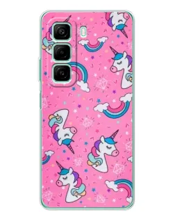 Чехол для Xiaomi Redmi Note 15R с картинкой «Unicorn паттерн розовый» Чехол для Xiaomi Redmi Note 15R с картинкой «Unicorn паттерн розовый»