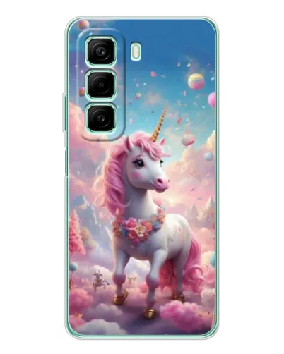 Чехол для Xiaomi Redmi Note 15R с картинкой «Единорог среди облаков»