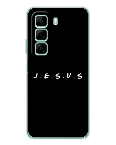 Чехол для Xiaomi Redmi Note 15R с картинкой «Точки веры J.E.S.U.S.»