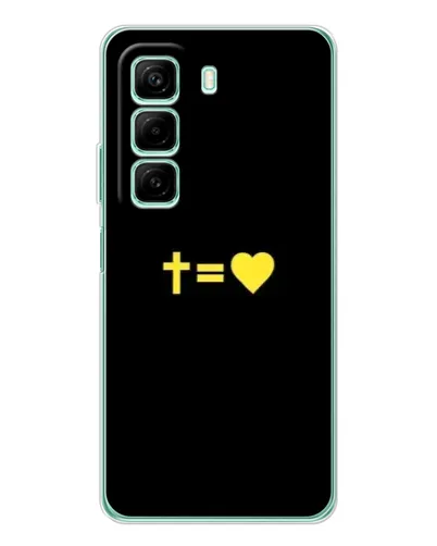Чехол для Xiaomi Redmi Note 15R с картинкой «Сердце и Крест»