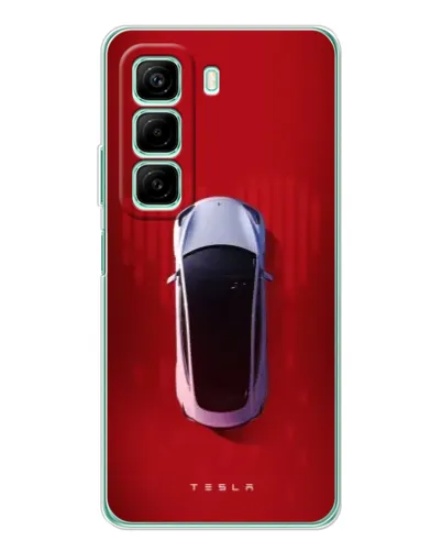 Чехол для Xiaomi Redmi Note 15R с картинкой «Tesla Top View»