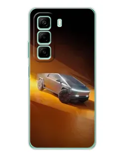 Чехол для Xiaomi Redmi Note 15R с картинкой «Cybertruck в пустыне»