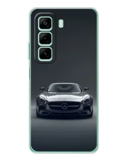 Чехол для Xiaomi Redmi Note 15R с картинкой «Mercedes на черном»