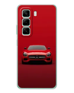 Чехол для Xiaomi Redmi Note 15R с картинкой «Красный Mercedes AMG»