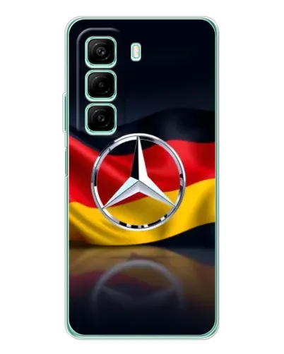 Чехол для Xiaomi Redmi Note 15R с картинкой «Mercedes — флаг Германии»