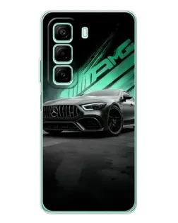 Чехол для Xiaomi Redmi Note 15R с картинкой «Темный Mercedes AMG»