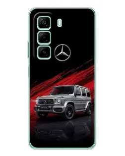 Чехол для Xiaomi Redmi Note 15R с картинкой «Mercedes G-Class красный»