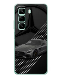 Чехол для Xiaomi Redmi Note 15R с картинкой «Mercedes AMG — графика»