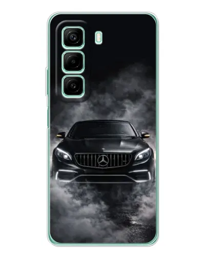 Чехол для Xiaomi Redmi Note 15R с картинкой «Mercedes в дыму»