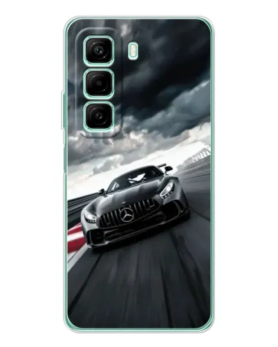 Чехол для Xiaomi Redmi Note 15R с картинкой «Гоночный Mercedes AMG»