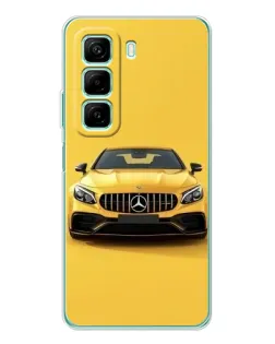 Чехол для Xiaomi Redmi Note 15R с картинкой «Желтый Mercedes GT»
