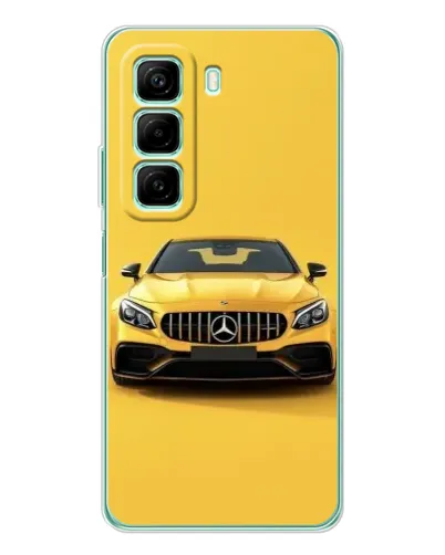 Чехол для Xiaomi Redmi Note 15R с картинкой «Желтый Mercedes GT»