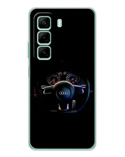 Чехол для Xiaomi Redmi Note 15R с картинкой «Салон Audi — руль»