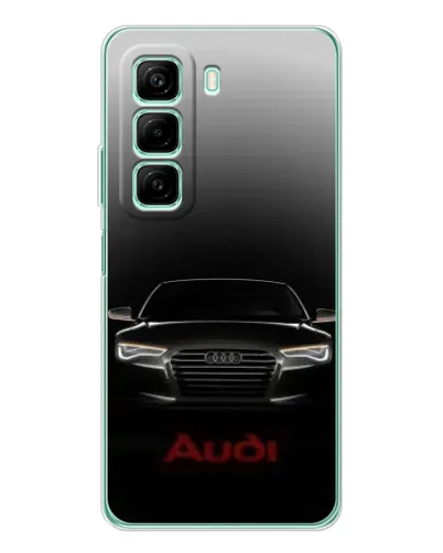 Чехол для Xiaomi Redmi Note 15R с картинкой «Audi — градиентный контур» Чехол для Xiaomi Redmi Note 15R с картинкой «Audi — градиентный контур»