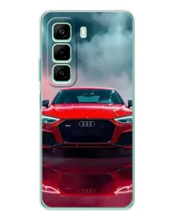 Чехол для Xiaomi Redmi Note 15R с картинкой «Audi RS — красный стиль»