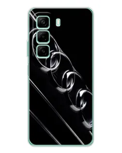 Чехол для Xiaomi Redmi Note 15R с картинкой «Audi — абстрактные кольца»