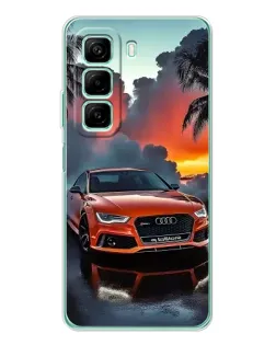 Чехол для Xiaomi Redmi Note 15R с картинкой «Audi — закат»