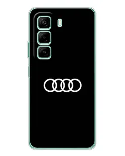 Чехол для Xiaomi Redmi Note 15R с картинкой «Audi White Logo»