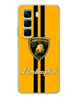 Чехол для Xiaomi Redmi Note 15R с картинкой «Lamborghini Stripe желтый»