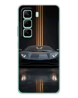 Чохол для Xiaomi Redmi Note 15R з картинкою «Lamborghini золоті лінії» Чохол для Xiaomi Redmi Note 15R з картинкою «Lamborghini золоті лінії»