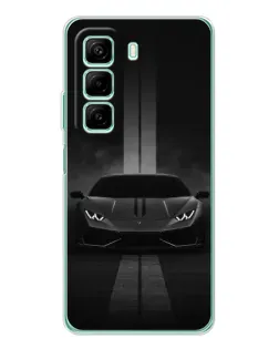 Чехол для Xiaomi Redmi Note 15R с картинкой «Lamborghini симметрия дорог»