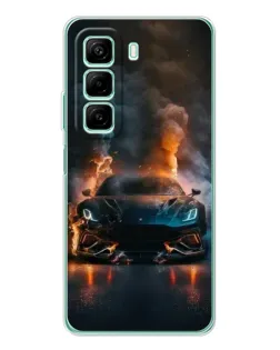 Чехол для Xiaomi Redmi Note 15R с картинкой «Lamborghini дымная эстетика»
